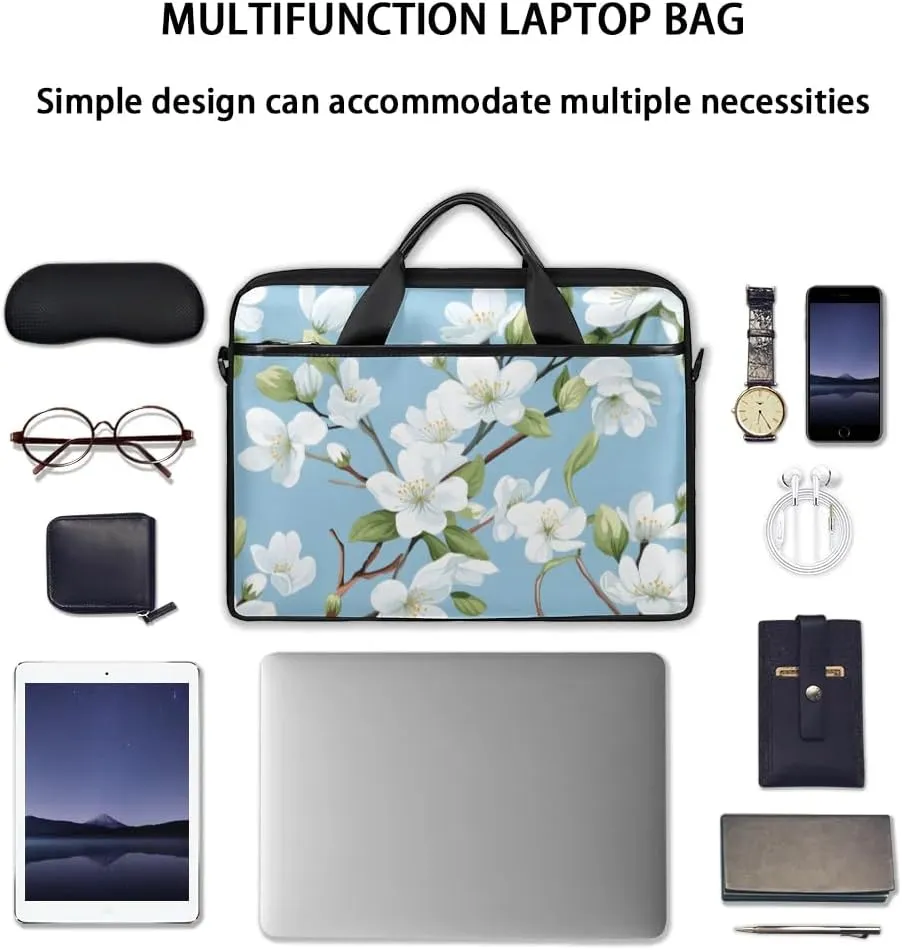 Tropical Beach 15 Inch Laptop Bag Women Men Laptop Carrying Case