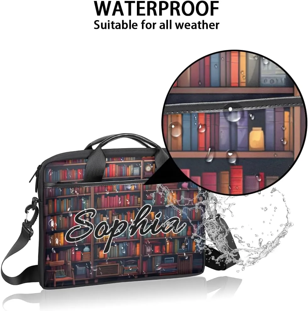 TropicalLife Personalized Laptop Bag 15 Inch Custom Sleeve Case with Handle Shoulder Strap Computer Messenger Bag