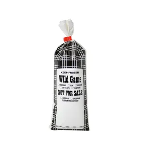 UltraSource Wild Game Freezer Meat Bags "Not for Sale" (2lb - 1000 pack, Black Plaid)