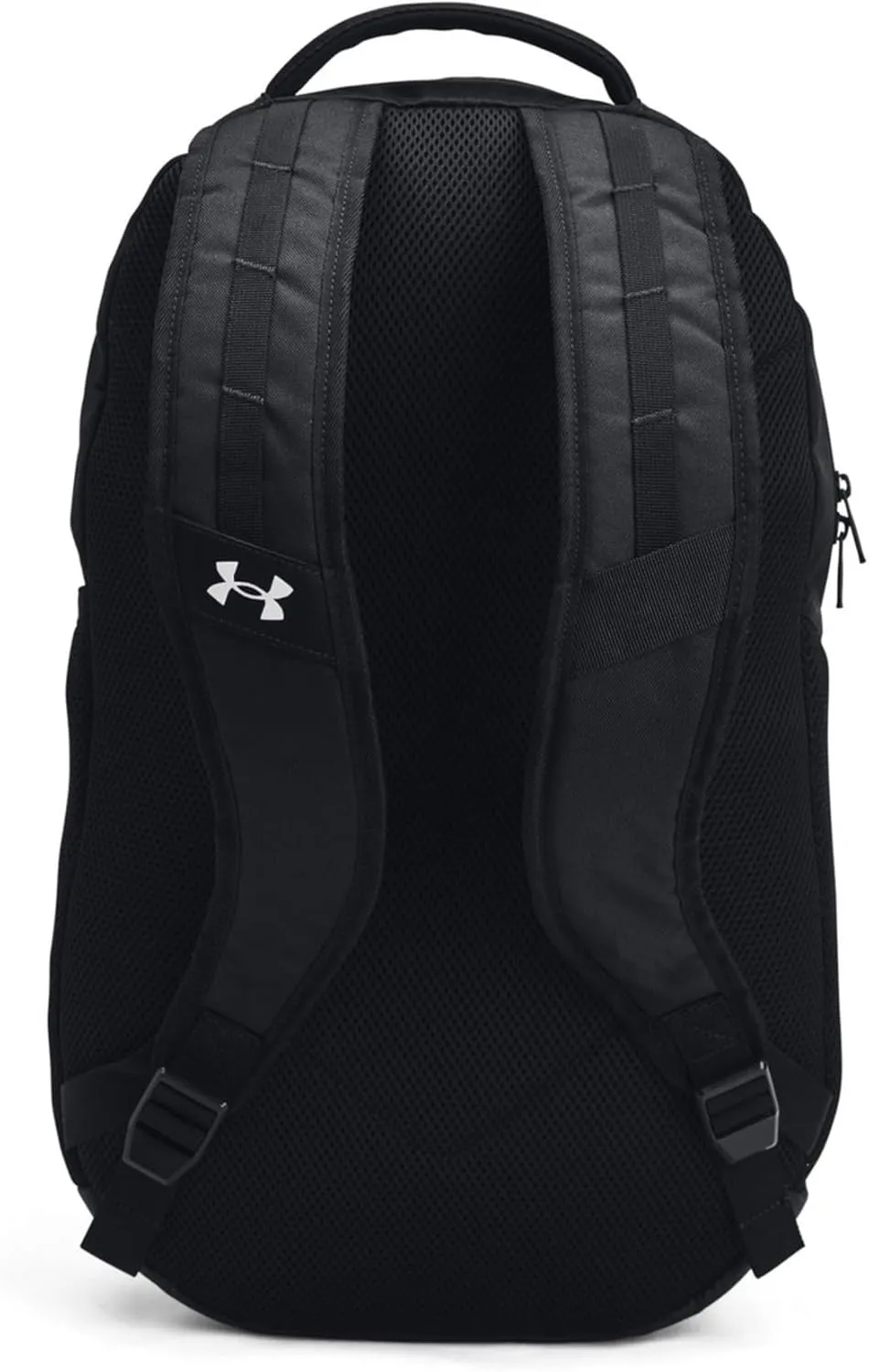 Under Armour Unisex-Adult Hustle 6.0 Backpack, (002) Black/Black/White, One Size Fits Most