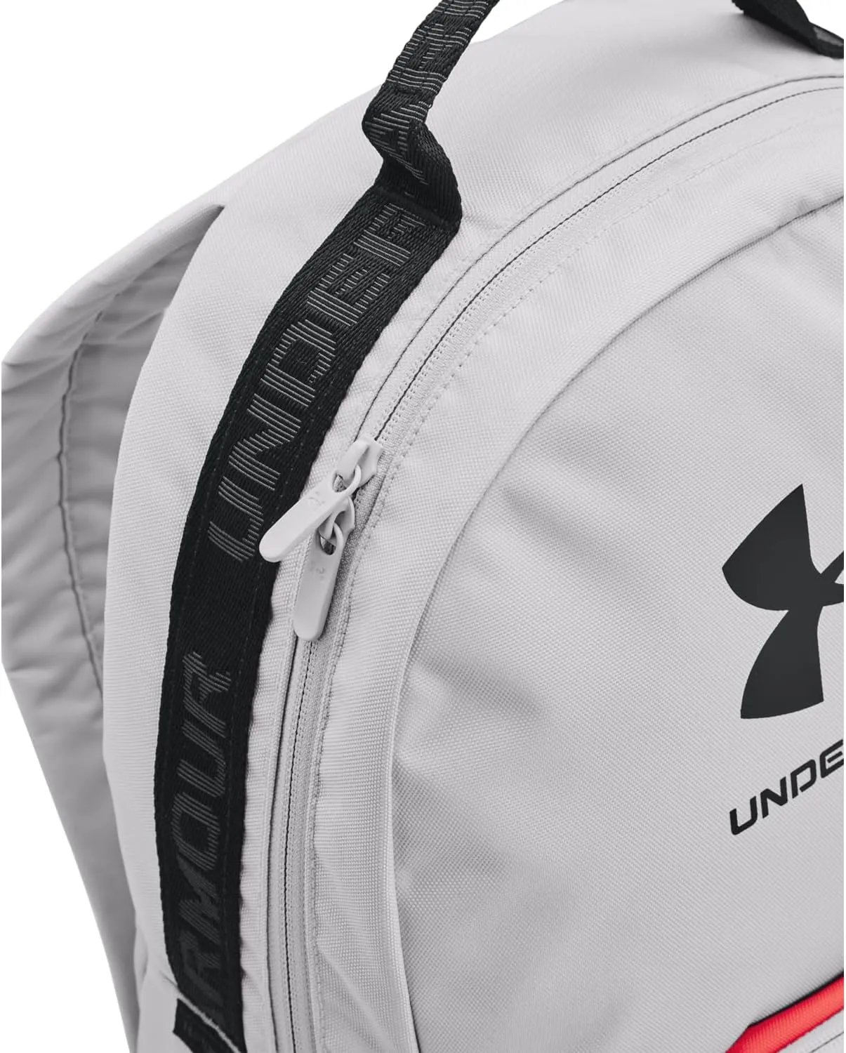Under Armour Unisex-Adult Loudon Backpack, (014) Halo Gray/Rush Red/Black, One Size Fits Most