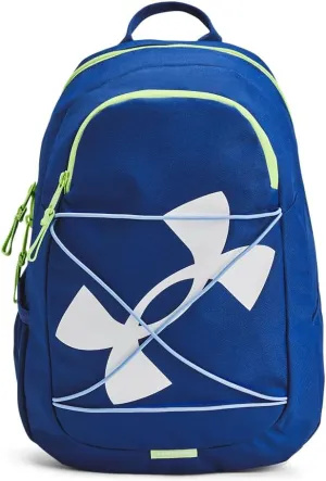 Under Armour Unisex Hustle Play Backpack, (432) Tech Blue/Tech Blue/White, One Size Fits Most