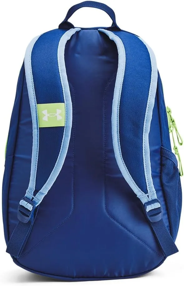Under Armour Unisex Hustle Play Backpack, (432) Tech Blue/Tech Blue/White, One Size Fits Most