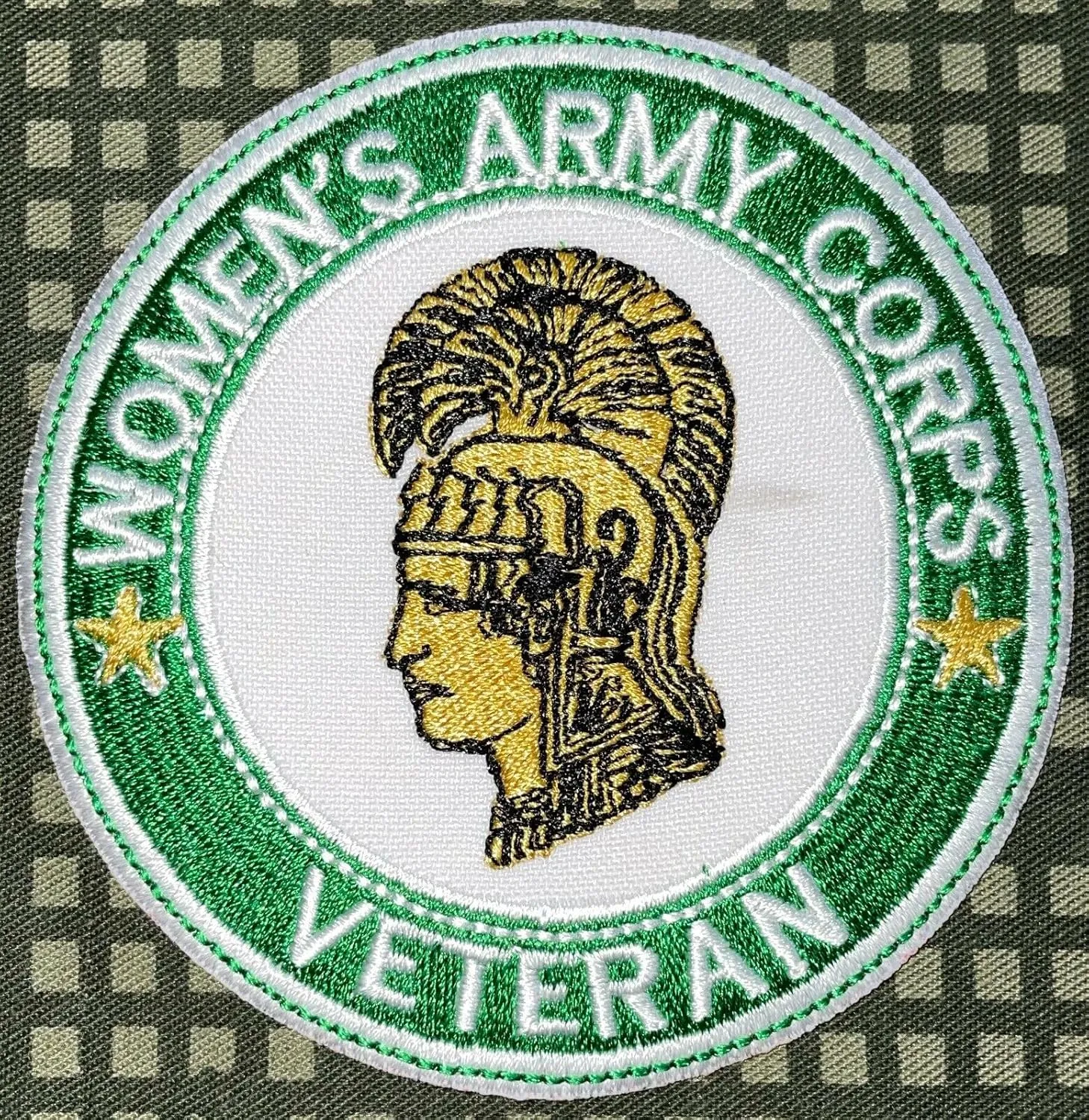 United States Army Women's Army Corps Veteran Patch Hook, Iron-On Repro New A123