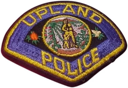 Upland California Law Enforcement Patch Shoulder Size Unused
