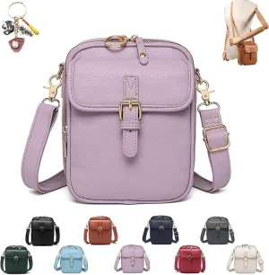 Urvash Crossbody Leather Bag for Women, Adjustable Shoulder Strap, Multi-Slot Multifunctional Large Capacity Bags