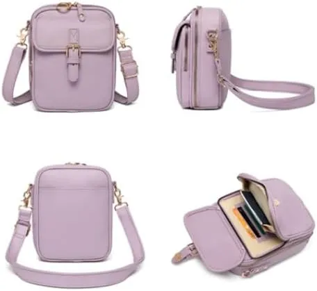 Urvashi Crossbody Leather Bag for Women, Anti-Theft Vintage Shoulder Messenger Bags