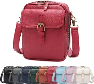 Urvashi Crossbody Leather Bag, Womens Large Capacity Sling Bag Crossbody, Minimalist Versatile Women's Casual Bag