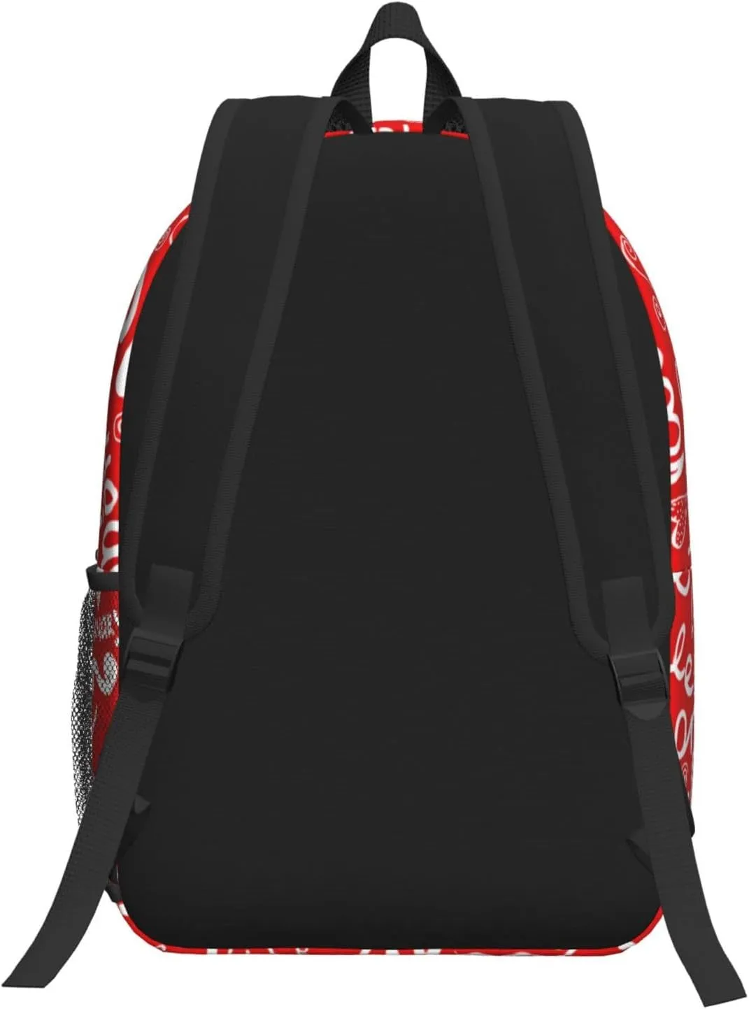 Valentine's Day Love Heart Holiday 17 Inch Backpacks Multipurpose Laptop Backpack Double Shoulder Bag for Men Women Gifts
