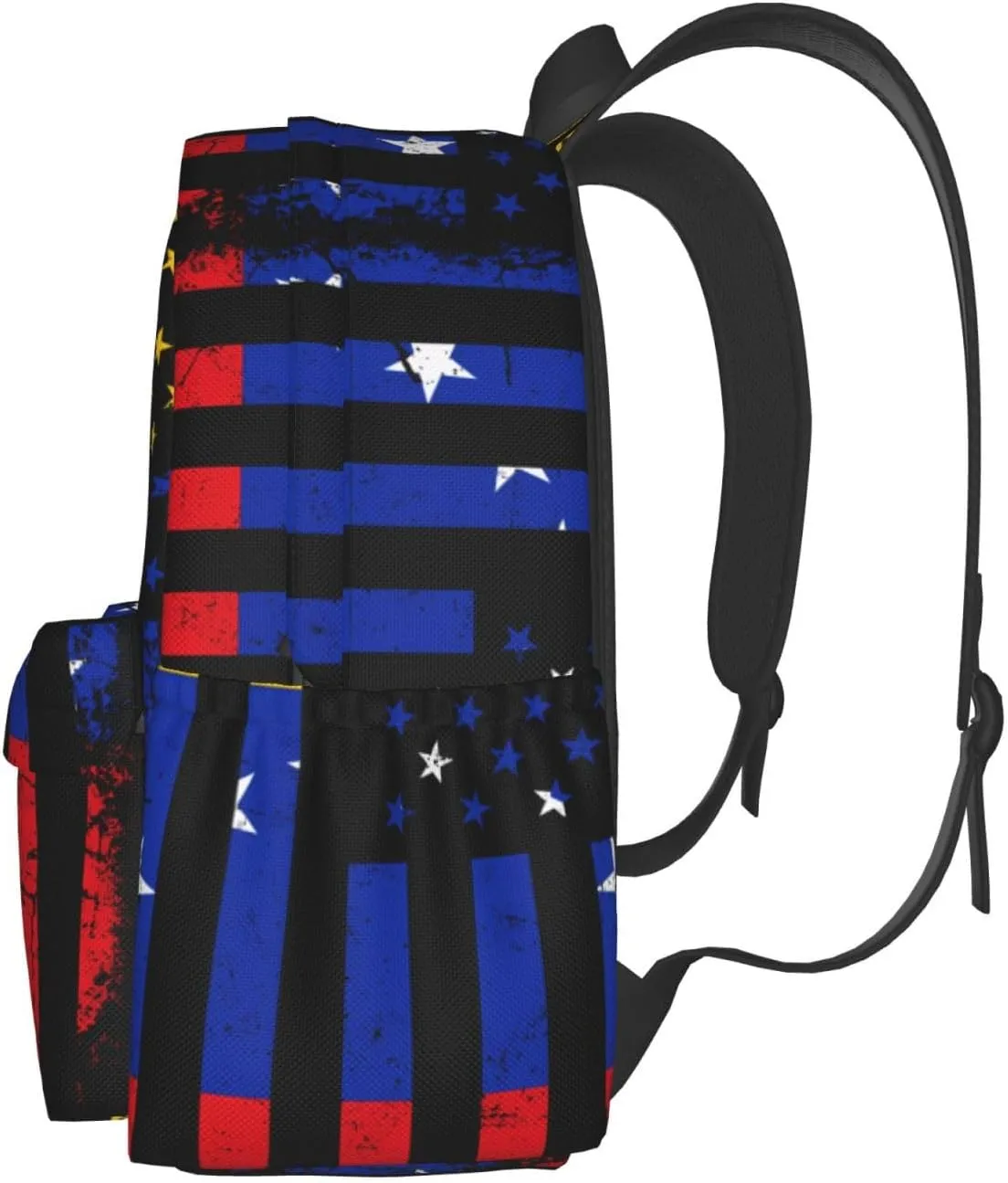 Venezuela American Flag Venezuelan Roots Casual Backpack Large Capacity Travel Backpacks Laptop Daypack Commuter Rucksack Adjustable Strap Sports Bags for Hiking Biking