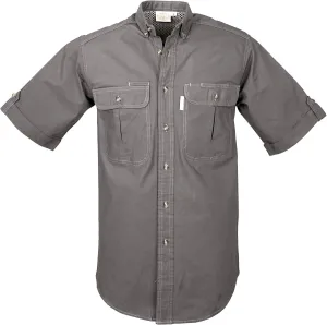 Vent Back Adventure Short Sleeve Shirt for Men, 100% Cotton for Outdoor Activities