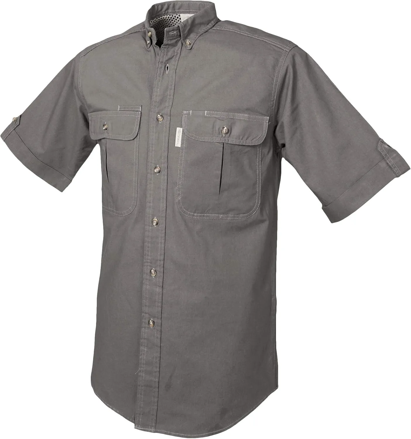 Vent Back Adventure Short Sleeve Shirt for Men, 100% Cotton for Outdoor Activities