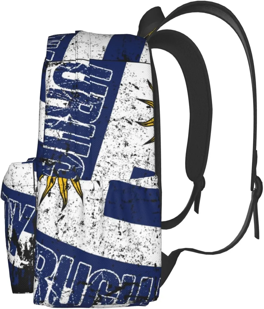 Vintage Uruguay Uruguayan Flag Casual Backpack Large Capacity Travel Backpacks Laptop Daypack Commuter Rucksack Adjustable Strap Sports Bags for Hiking Biking