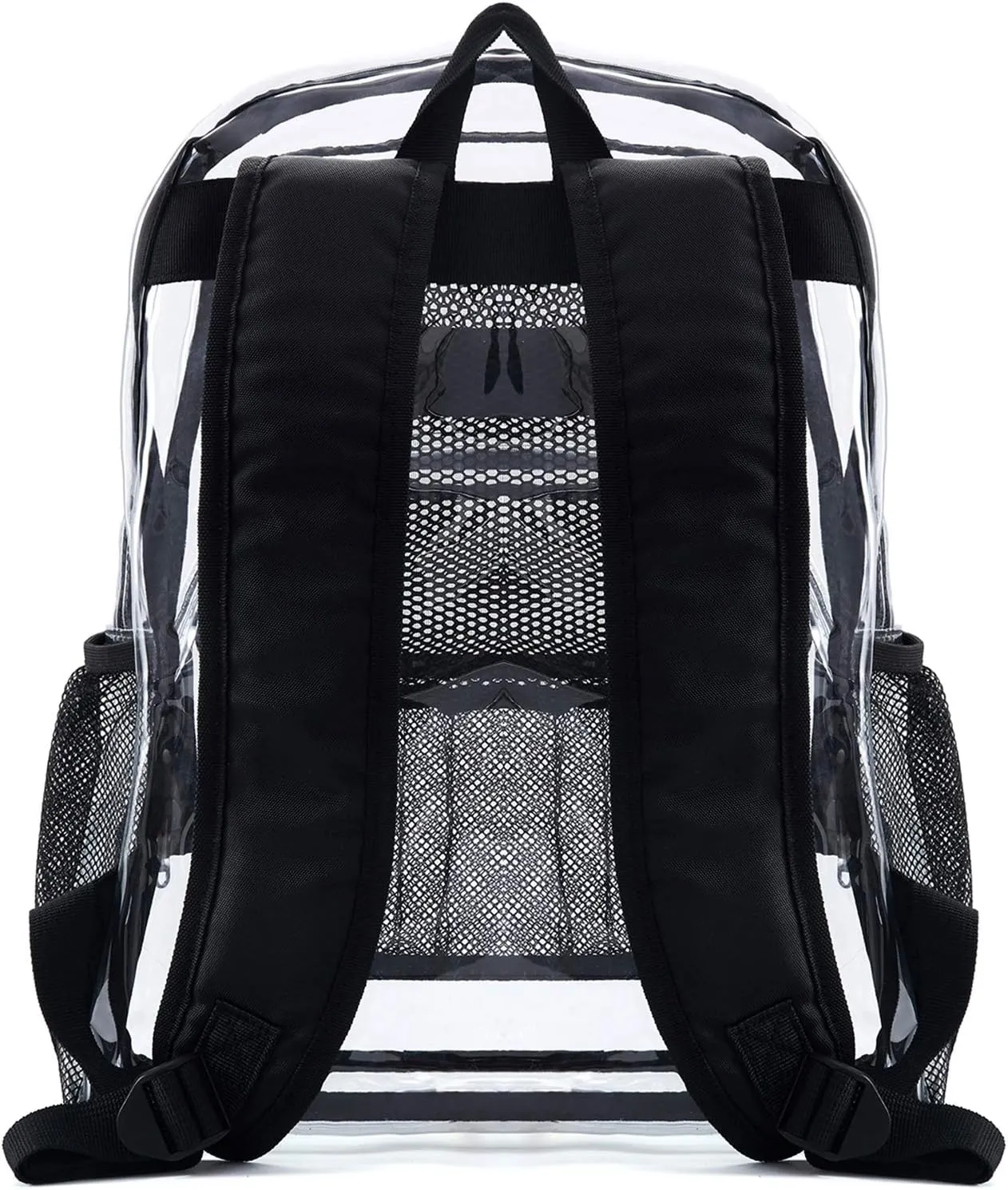 Vorspack Clear Backpack Heavy Duty PVC Transparent Backpack with Reinforced Strap for College Workplace