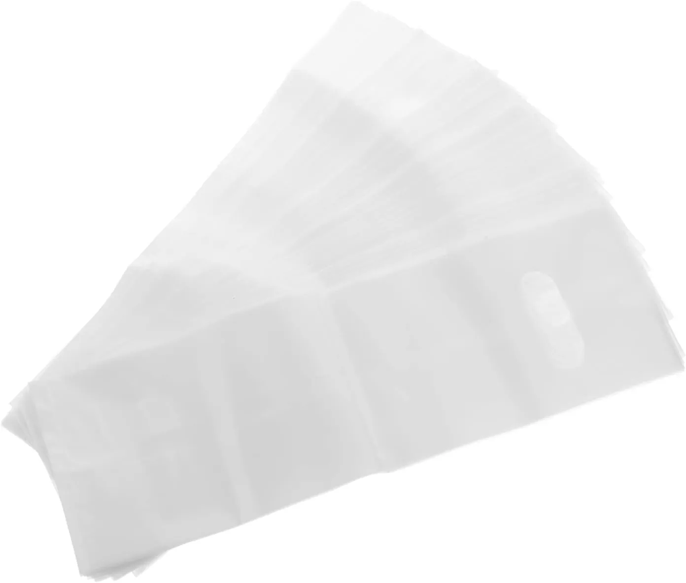 VOSAREA Milk Tea Cup Bag 50pcs Handle Juice Drinking Pouch Single Double Cup Bag for Teahouses Cafes