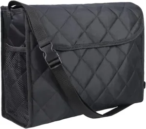 Wheelchair Bag Wheelchair Backpack Bag Wheel Chair Storage Tote Accessory Waterproof Travel Messenger Backpack for Men, Women, Handicap, Elderly and Storage Travel Items (Black)