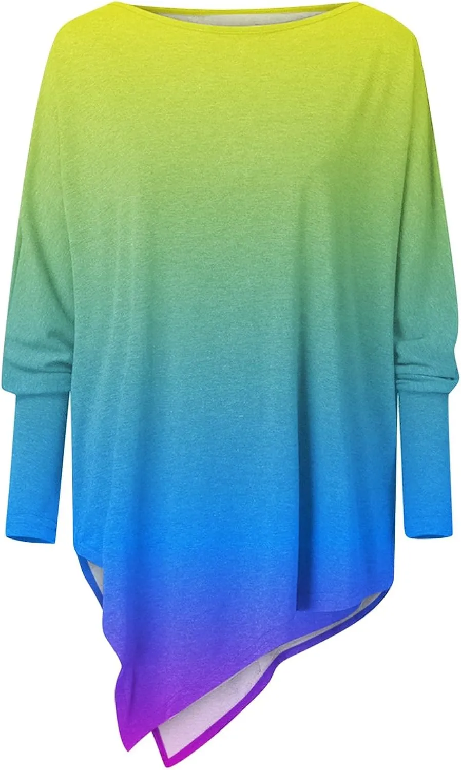 Women Cotton Linen Tshirt Tops, Trendy Plus Size Casual Blouse High Low Round Neck Tunic Tees Long Sleeves Blouses