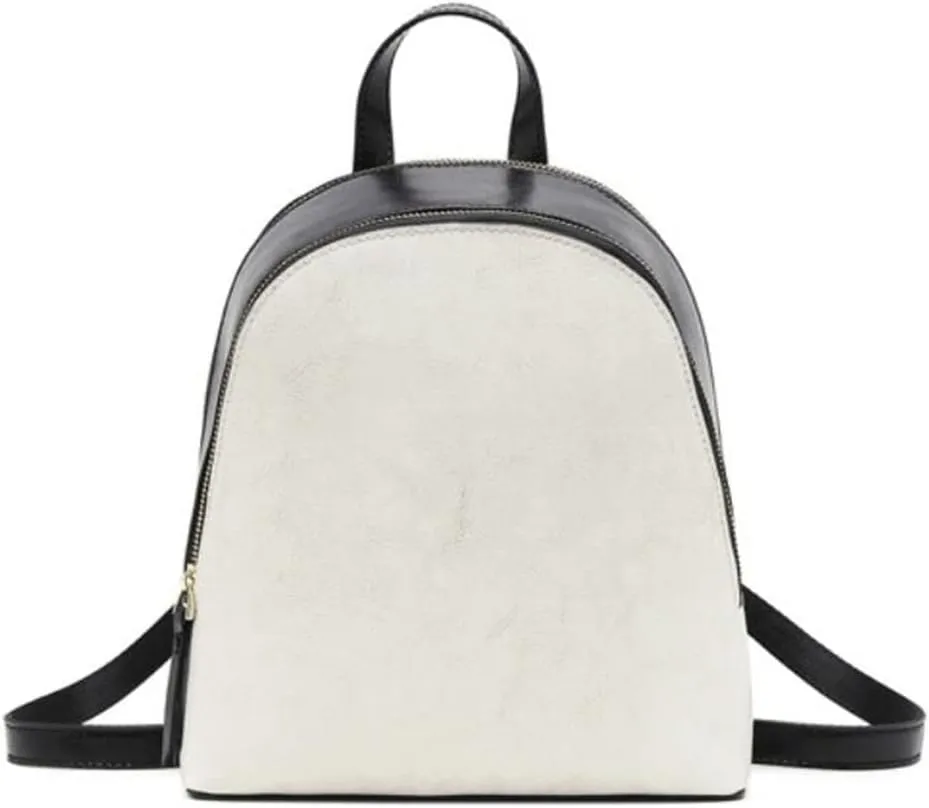 Women Daypack Leather Backpack Travel Bag Hiking Backpacks, White, One Size