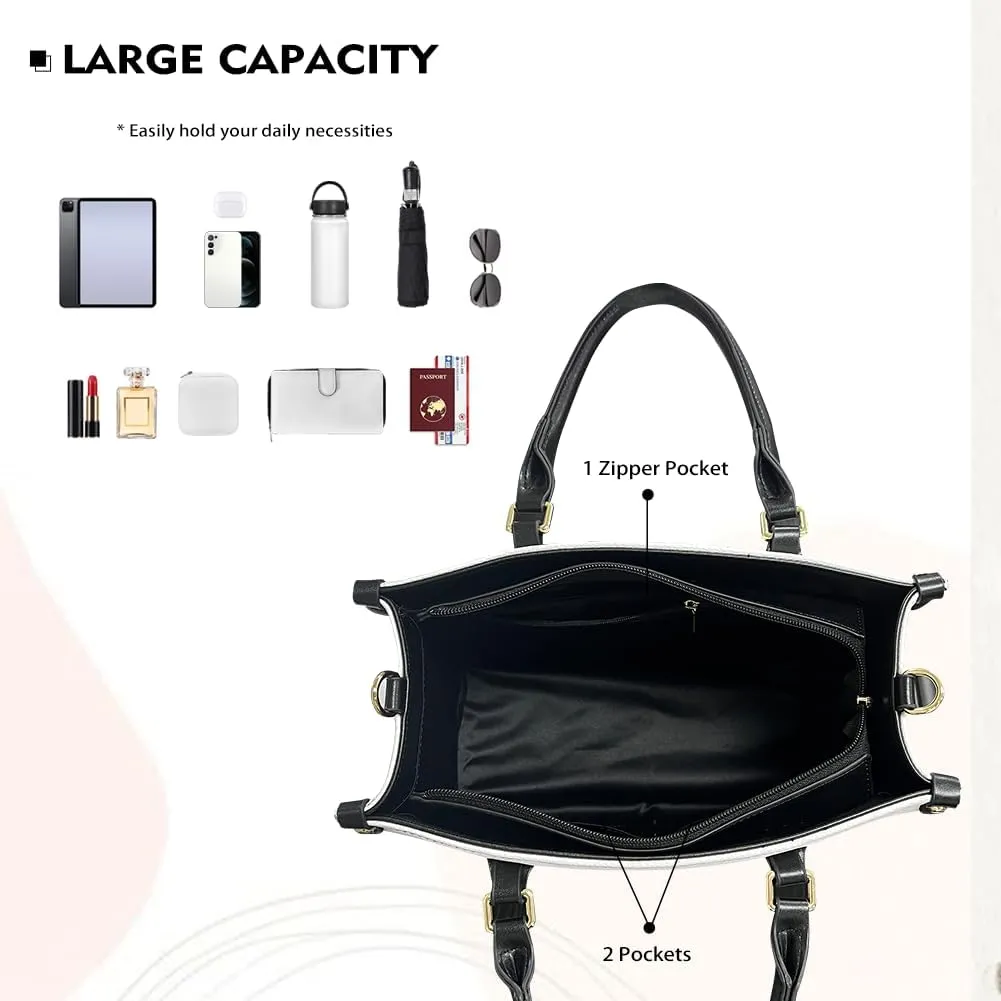 Women Purses and Handbag Top Handle Bags Vegan Leather Shoulder Tote Bags Satchel Purses for Travel Work Shopping