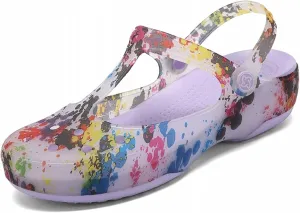 Women's Fashion Comfortable Soft Non-Slip Garden Clogs Outdoor Casual Jelly Transparent Beach Sandals Indoor Outdoor Water Slippers