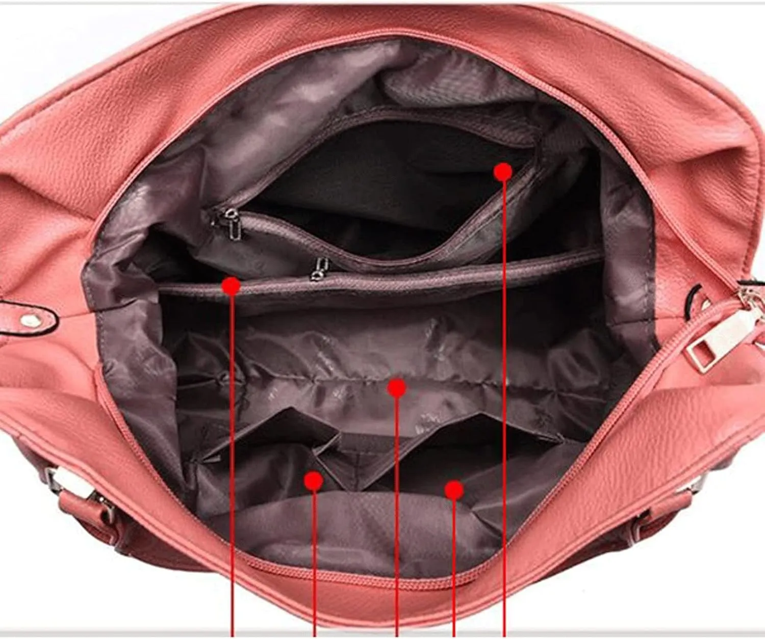 Women's Handbags Luxury Handbags Women Shoulder Bag Casual Large Tote Bags Hobo Soft Leather Ladies' Crossbody Messenger Bag(Black)