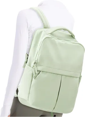Women's Mochila Gym Work Teacher Backpack with Laptop Compartment - Lightweight Commuter & Travel Backpack - Green
