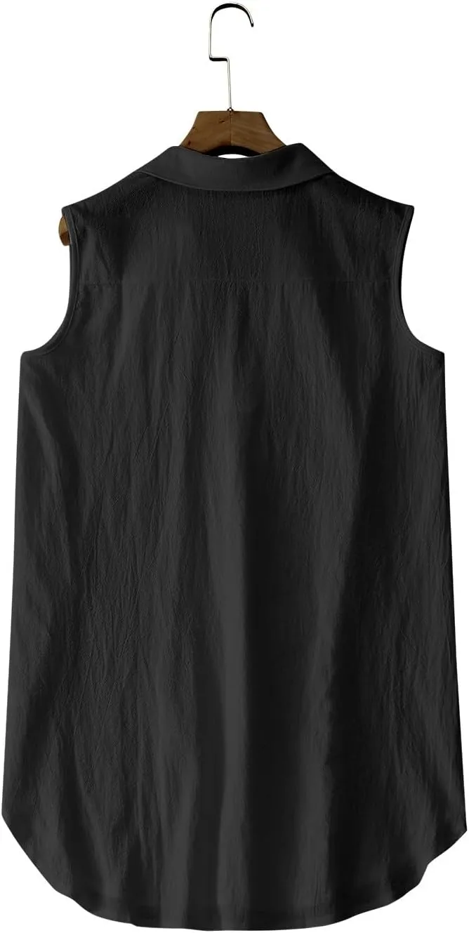 Womens Sleeveless Swimsuit Coverup Collar V Neck Bathing Suit Cover Ups Summer Swimwear Bikini Beach Casual Dresses