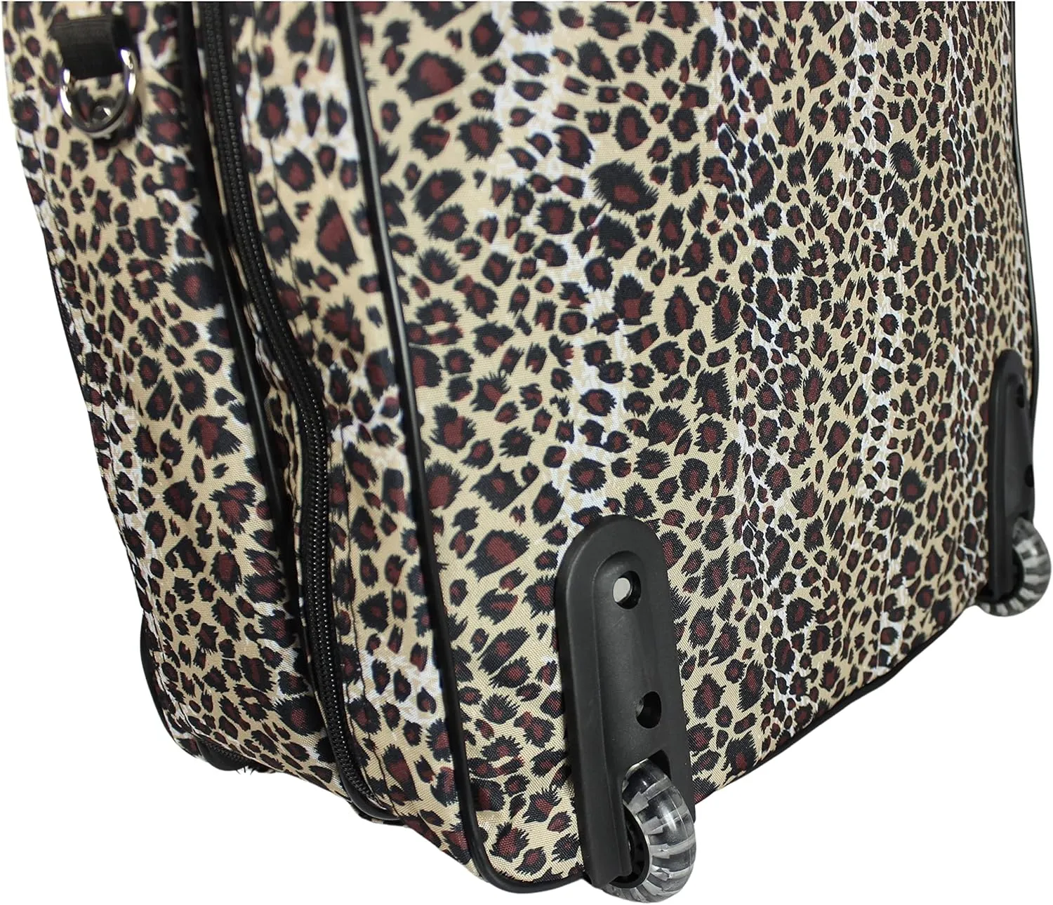 World Traveler Rolling 17-Inch Laptop Briefcase Computer Case, Leopard, One Size