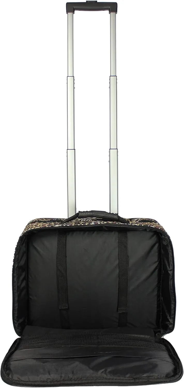 World Traveler Rolling 17-Inch Laptop Briefcase Computer Case, Leopard, One Size