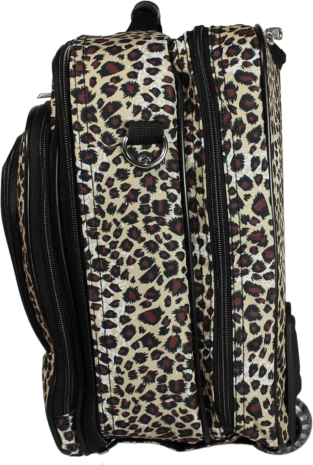 World Traveler Rolling 17-Inch Laptop Briefcase Computer Case, Leopard, One Size