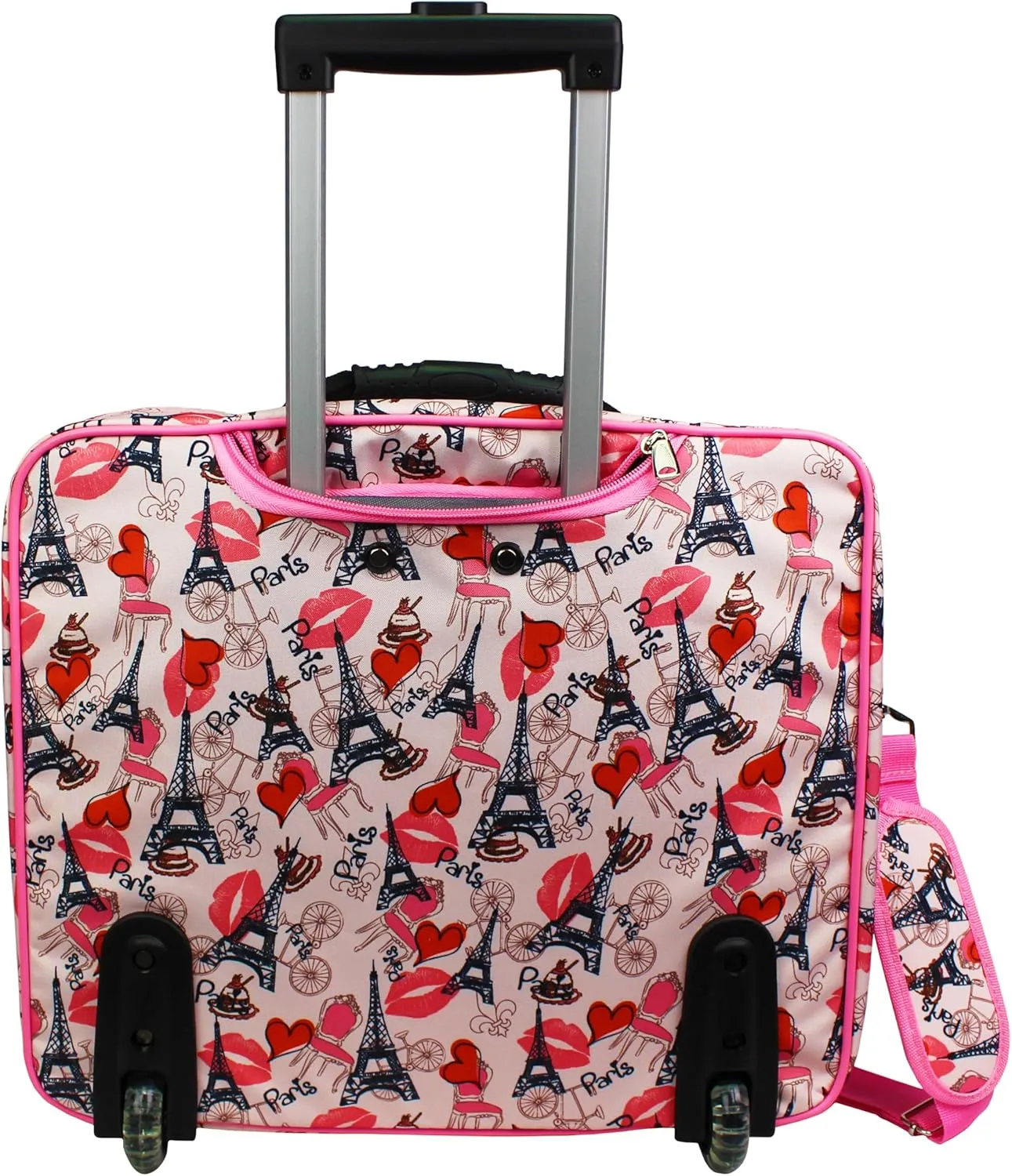 World Traveler Rolling 17-Inch Laptop Briefcase Computer Case, Paris Pink, One Size