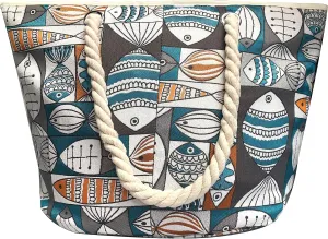 XL-Beach Tote Bag For Women and Swimming Pool Bag. Has External Transparent Waterproof And Sand Proof Layer
