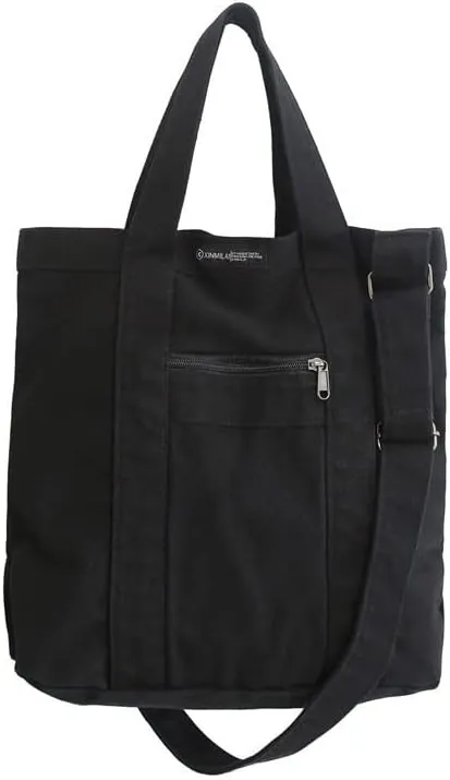 Y2k Grunge Gothic Tote Bag Aesthetic Japanese Harajuku Handbag Dark Hippie Punk Shoulder Bag Vintage Satchel Purse (Black,One size)