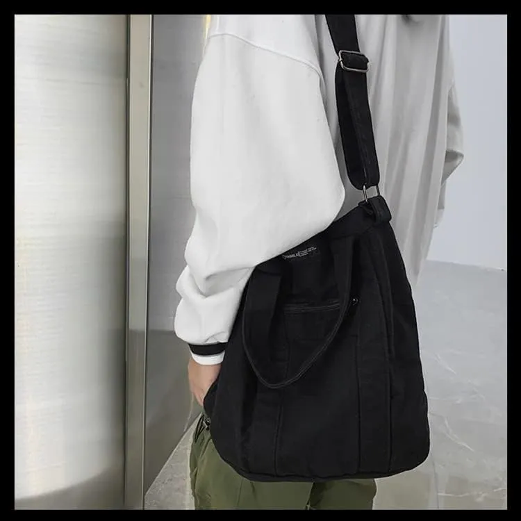 Y2k Grunge Gothic Tote Bag Aesthetic Japanese Harajuku Handbag Dark Hippie Punk Shoulder Bag Vintage Satchel Purse (Black,One size)