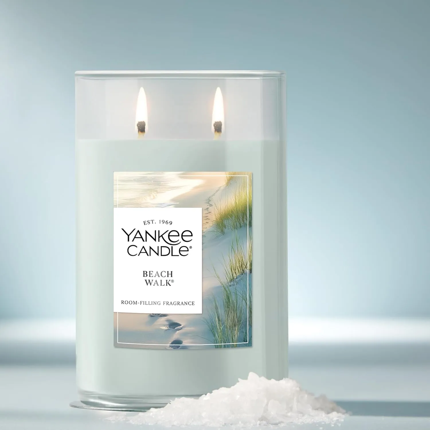 Yankee Candle Beach Walk Scented, Signature 20oz Large Tumbler 2-Wick Candle, Over 60 Hours of Burn Time