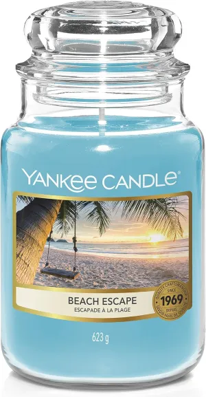 Yankee Candle Jar Candle, Wax, Beach Escape, Large jar Candle