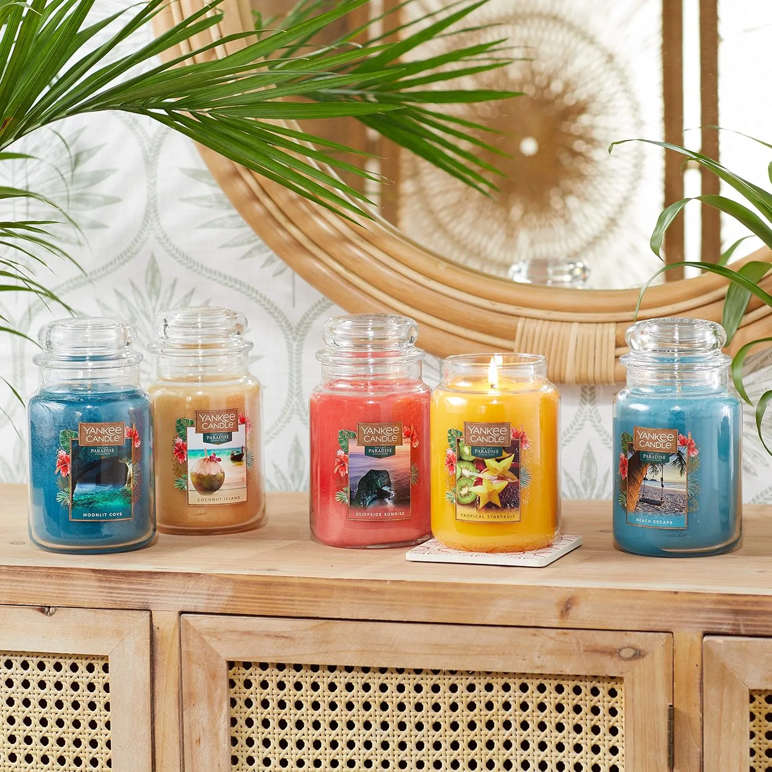 Yankee Candle Jar Candle, Wax, Beach Escape, Large jar Candle
