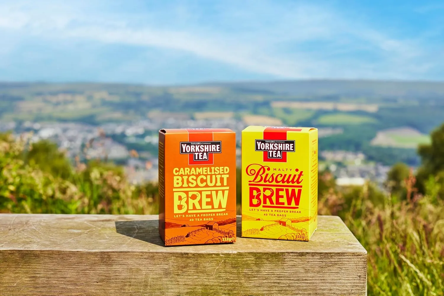 Yorkshire Tea Caramelised Biscuit Brew Flavoured Tea Bags, Pack of 4 (Total of 160 Tea Bags)